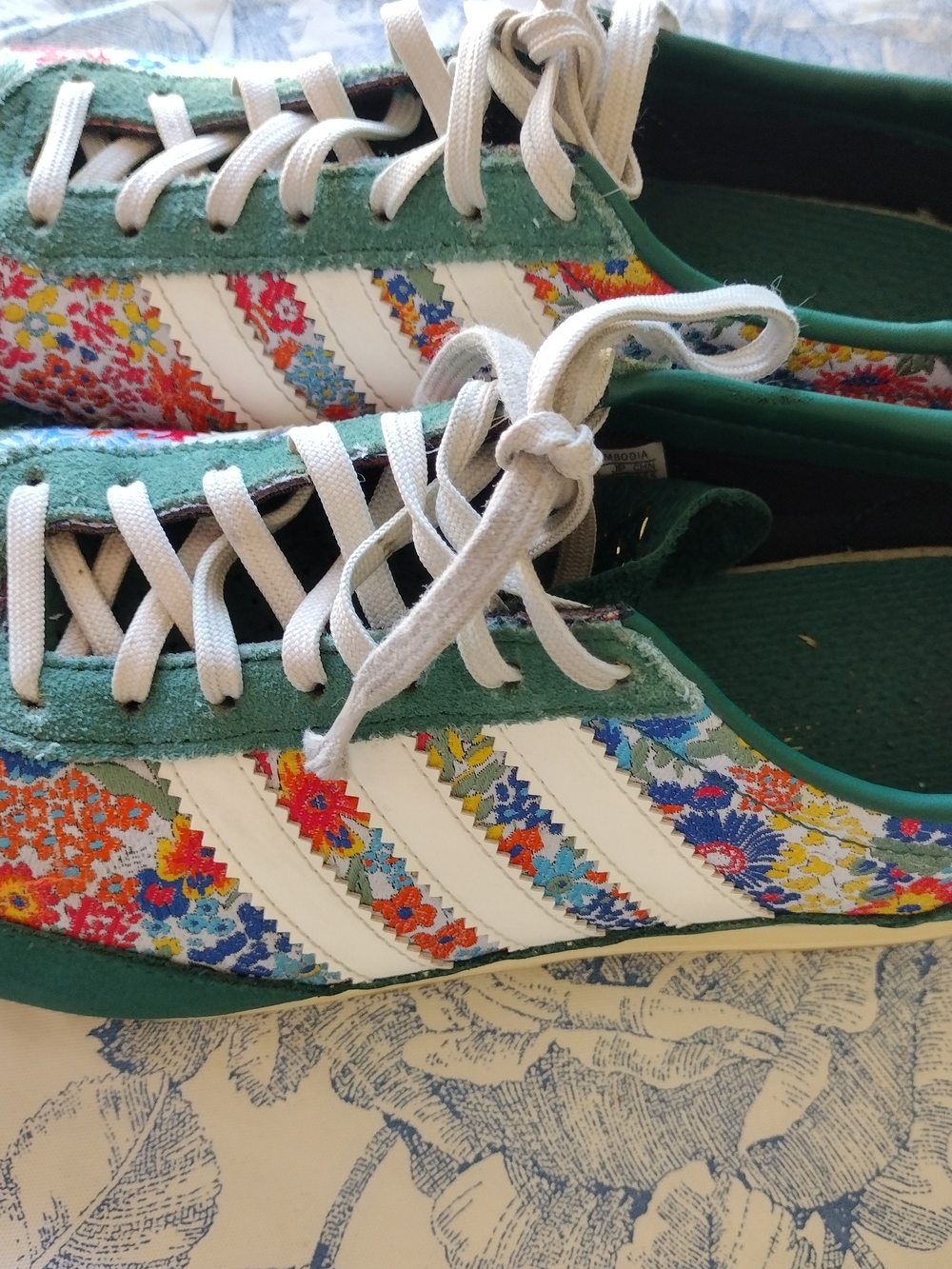 Adidas x Liberty London SL 72 OG "Collegiate Green" sneakers Size 9